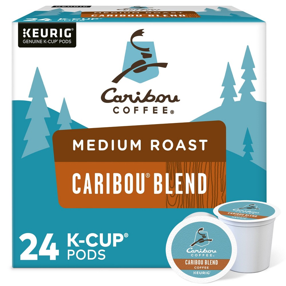 Photos - Coffee Keurig Caribou  Caribou Blend  K-Cup  Pods - Medium Roast - 24c 