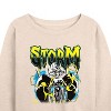 Women's - Marvel - X-Men Storm Metal Lightweight French Terry Wide Neck Long Sleeve Shirt - 2 of 4