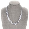 Slickblue Timeless 23" Bejeweled Collar Necklace for Women, Rhodium-Plated with Oval Cubic Zirconia, 203ct - 2 of 3