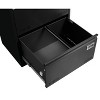 2 Drawer Metal Lateral File Cabinet with Lock,for Home Office/Legal/Letter/A4,Locking Metal File Cabinet,Assembly Required (Black,with 2 Drawer) - 4 of 4