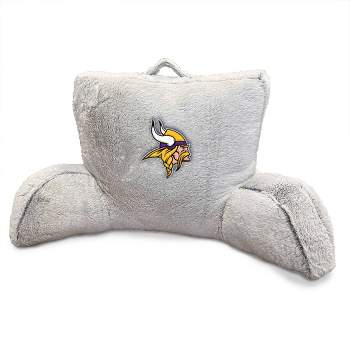 NFL Minnesota Vikings Faux Fur Logo Backrest Support Pillows