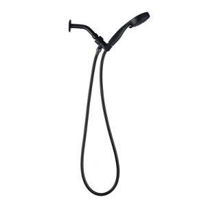 SEVOBAL Shower Faucets, Five-Function Handheld Shower Head with High-Pressure Performance and Flexible Hose, Black, 11"*9"*4" - 1 of 4
