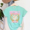 Simply Sage Market Softball Mom Crossed Bats Garment Dyed Tee - 3 of 4