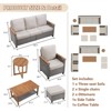 Buenhomino Outdoor PE Wicker Furniture Set – Modular Chairs, Sofas, Ottomans & Tables with All-Weather Cushions for Patio, Garden, Deck & Porch - 4 of 4