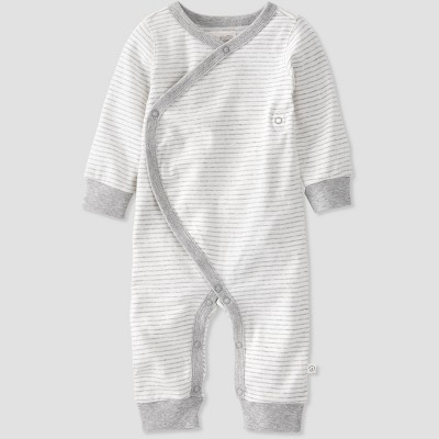 Image of Baby Organic Cotton Wrap Sleep N' Play - little planet by carter's Gray 3M