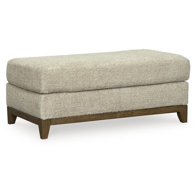 Signature Design by Ashley Traditional Parklynn Ottoman, Desert Brown
