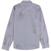 GUESS Mens Striped Stamp-Print Button Up Shirt - 2 of 2