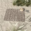 Little Arrow Design Co rayleigh feathers brown Picnic Blanket - Deny Designs - 3 of 3