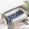 Biloban-Baby Bassinet Sheets 4 Pack for 4moms MamaRoo Sleep Bassinet,  Chicco Close to You 3-in-1 Bedside, 15"X30" - 2 of 4