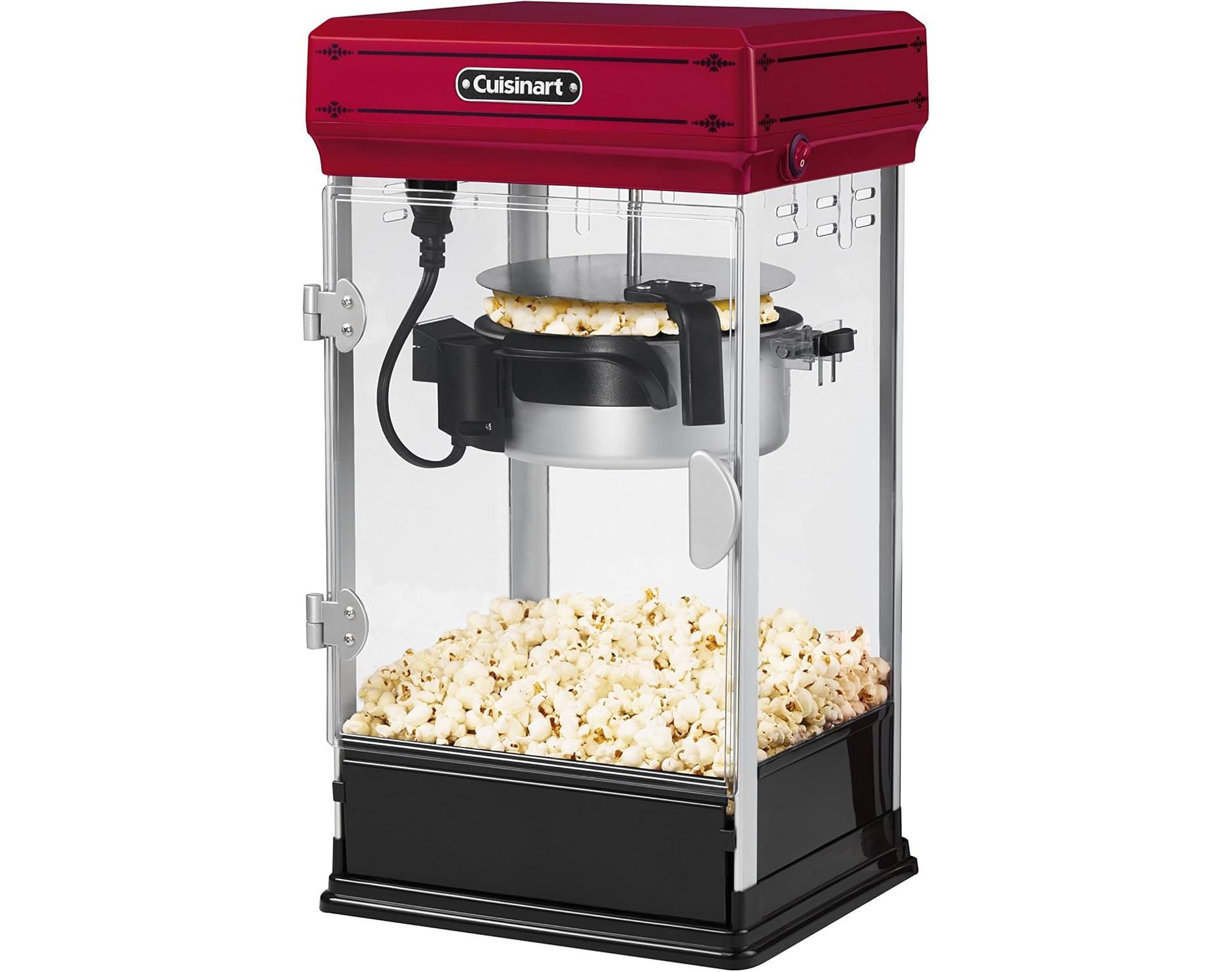 Refurbished: Cuisinart CPM-28FR Classic-Style Popcorn Maker, Red – Manufacturer Refurbished