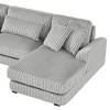 NicBex Couches for Living Room 129" U-shaped Oversized Sectional Sofa Modern Corduroy Upholstered Sofa Couch with a Chaise Lounge - 3 of 4