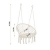 CAVINAS Outdoor Hammock Swing Chair with Cotton Rope,Porch Swing for Bedroom,Garden,Courtyard - 3 of 4