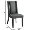 Modway Baron Dining Chair Vinyl Set of 2 - 3 of 4