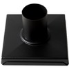 ALFI 5 Inches x 5 Inches Black Matte Square Stainless Steel Shower Drain with Solid Cover - 3 of 4