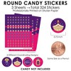 Cake Time - Happy Birthday Party Small Round Candy Stickers - Party Favor  Labels - 324 Count