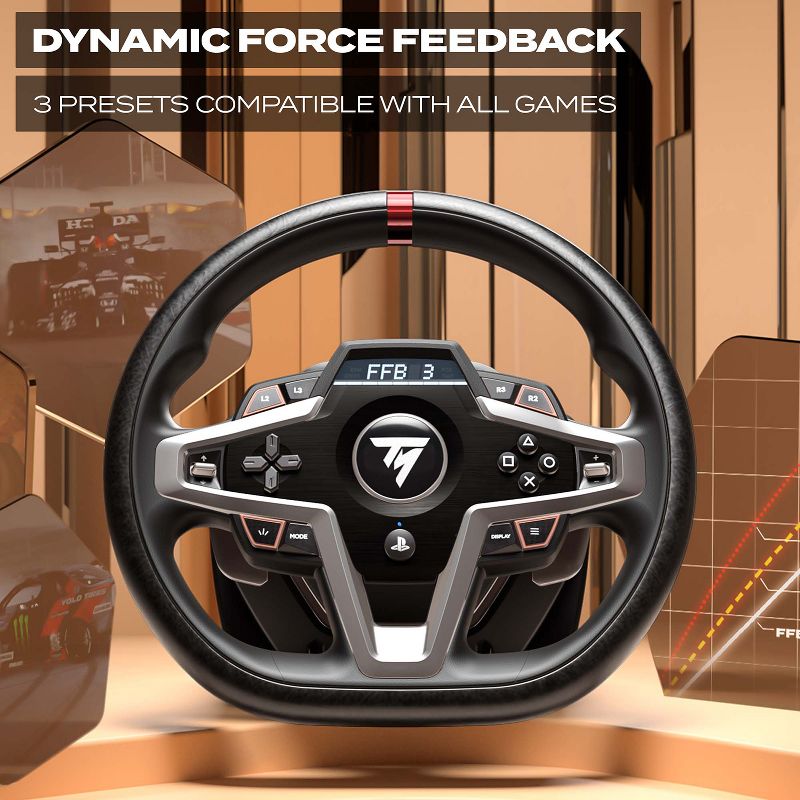 Thrustmaster T248 Racing Wheel and Magnetic Pedals Dynamic Force Feedback for PS5, PS4, PC (4169097), 3 of 7