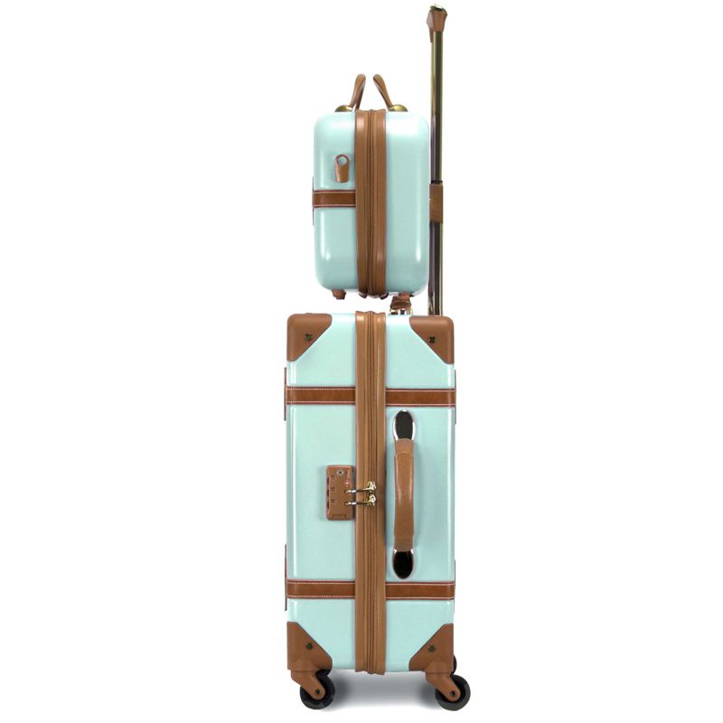 World Traveler Gatsby Luxury Trunk 2-Piece Spinner Carry-On Luggage Set, 5 of 10