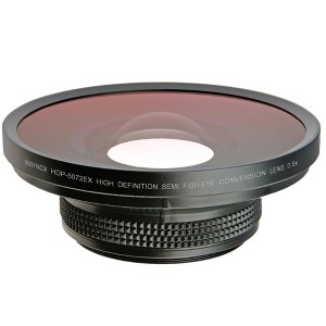 Raynox HDP-5072EX H.D 0.5x Semi-Fisheye conversion Lens, Compatible to the latest 4K/HDV Camcorders (52mm-72mm Filter Size Compatible) - 1 of 4