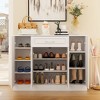 Famapy White 2-Doors Entryway Shoe Cabinet With Storage Drawer - 2 of 4
