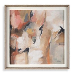 Uttermost Uphill Framed Abstract Print – 41x41 Inch Square Wall Art with Textured Layers in Neutral Tones for Modern Spaces - 1 of 4