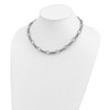Black Bow Jewelry 10mm Rhodium Plated Sterling Silver Solid Fancy Chain Necklace, 18 In - 3 of 4