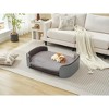 Lyngins Oval Elevated Indoor Pet Bed for Dogs & Cats,Comfy L-Size Dog Sofa Bed with Removable Mattress,Cat Bed - 2 of 4