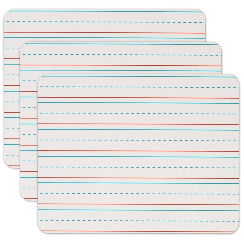 Kleenslate Rectangular Graph Replacement Dry Erase Sheets, 6 Pk
