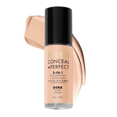 Milani Conceal + Perfect 2-in-1 Foundation + Concealer - 00BB Nude - 1 fl oz