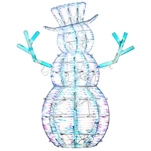 48" Prelit Iridescent Snowman - National Tree Company - 1 of 4