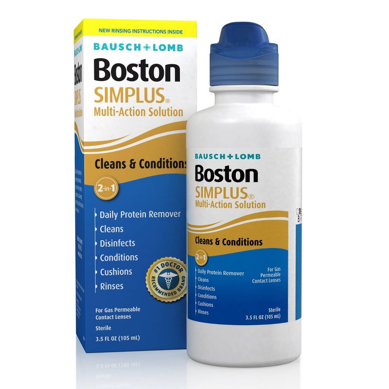 Bausch + Lomb Boston Simplus Multipurpose Contact Lens Solution - 3.5 fl oz, 1 of 14