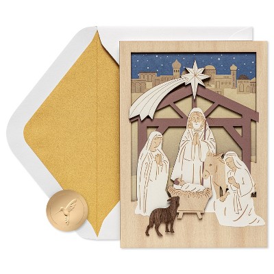 Christmas Card A Child is Born Religious - PAPYRUS