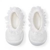 Komuello Toddler Boy Girl First Walk Sock Shoes Flat - Snow Lace - 2 of 4