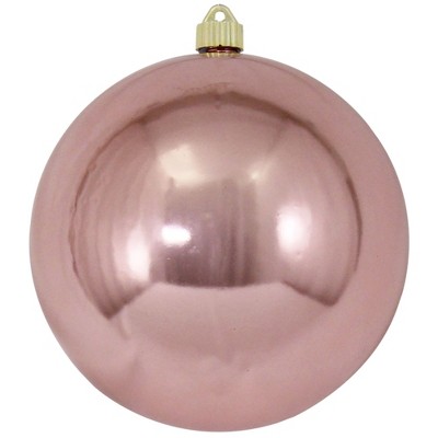 Christmas by Krebs Salmon Pink Shatterproof Shiny Christmas Ball Ornament 8" (200mm)
