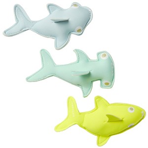 Sunnylife Dive Buddies - Salty The Shark 3pk, Neon Yellow Pool Toys, Kids 6+ - 1 of 4