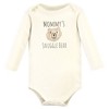 Hudson Baby Cotton Bodysuit, Pant and Shoe Set, Snuggle Bear Long Sleeve - 4 of 4