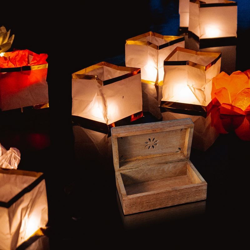 Mela Artisan | Serena Decorative Box in Light Burnt, Medium, 5 of 7