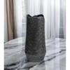 HomeRoots 14" Gray Hammered Cylinder Aluminum Table Vase - 2 of 4