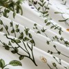 Cotton Duvet Cover Set – 100% Washed Cotton Reversible Floral Bedding with Zipper Closure, Soft Breathable 3-Piece Set - 2 of 4