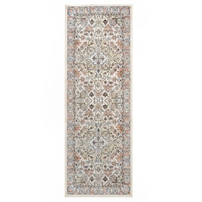Area Rugs for Living Room Machine Washable Rugs, Non-Slip, Stain Resistant Soft Boho Vintage Carpet Low Pile Thin Rugs for Bedroom