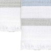 Izod Clubhouse Stripe Blue 2-Pack Hand Towel Set - 3 of 4