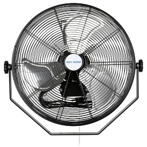 BILT HARD 18" Industrial Wall Mount Fan, 3-Speeds High Velocity Wall Fan with Sealed Motor, 4300 CFM Heavy Duty Metal Barn Fans - 1 of 4