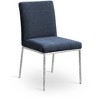 Meridina Furniture,Reeves Navy Chenille Fabric Upholstered Dining Side Chair, Set of 2 - 2 of 4