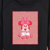 Women's - Disney - Minnie Moouse Oops Lightweight French Terry Wide Neck Long Sleeve Shirt - 2 of 4