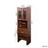 Kumasinova 10-Shelf Cubbyhole Bookcase, 53.15" Wooden Storage Bookshelf with Label Tags,  Bookcase Display Stand - 4 of 4