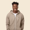 Dalix Cappuccino Embroidered Zip Hoodie Fleece Long Sleeve Pocket Warm Soft Mens - 4 of 4