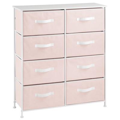 mDesign Vertical Dresser Storage Tower with 8 Drawers