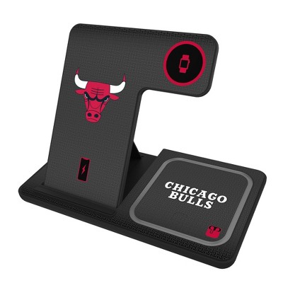 Keyscaper Chicago Bulls Linen 15-Watt 3 in 1 Charging Station