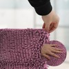 Unique Bargains Bathroom Rug Mat Non-Slip Chenille Shaggy 15.75"x23.62"x1.06" - 3 of 4