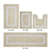 Hotel Bath Rug 100% Premium Cotton Tufted Weave Two Tone Reversible 4 Piece Bathroom Rug Set, Super Soft & Water Absorbent, Machine Washable Bathmat - 2 of 4