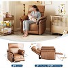 Recliner Chair, Swivel Rocker Chair with USB Charge Ports,Upholstered Chenille Fabric Glider Recliner Nursery Chair with Double-Layer Armrests - 4 of 4